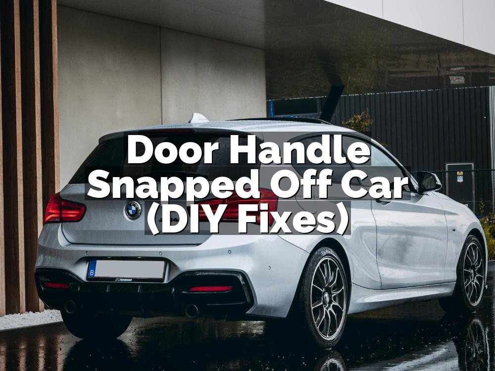 Door Handle Snapped Off Car (DIY Fixes)