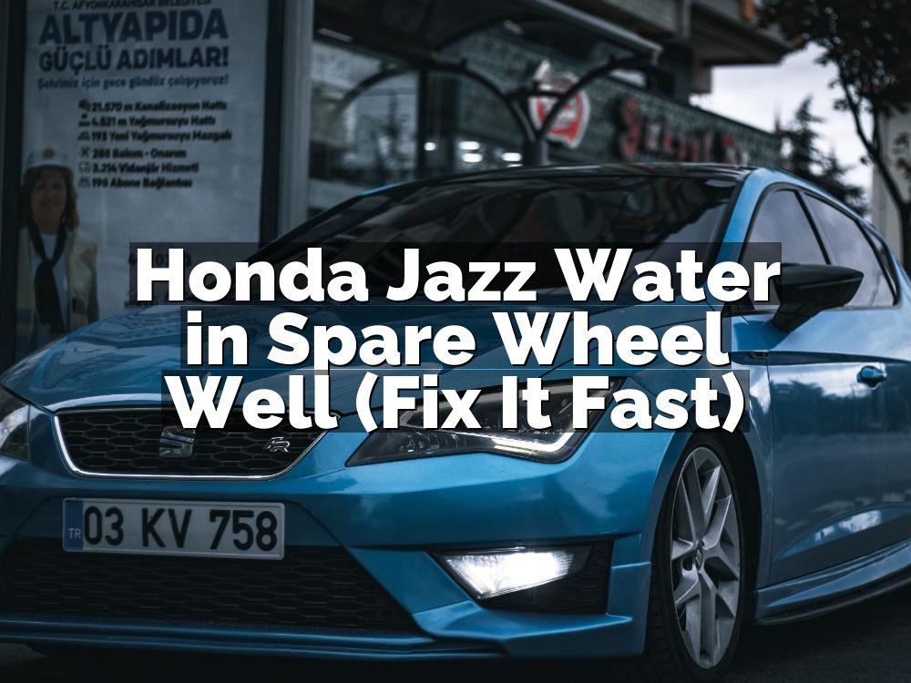 Honda Jazz Water in Spare Wheel Well (Fix It Fast)