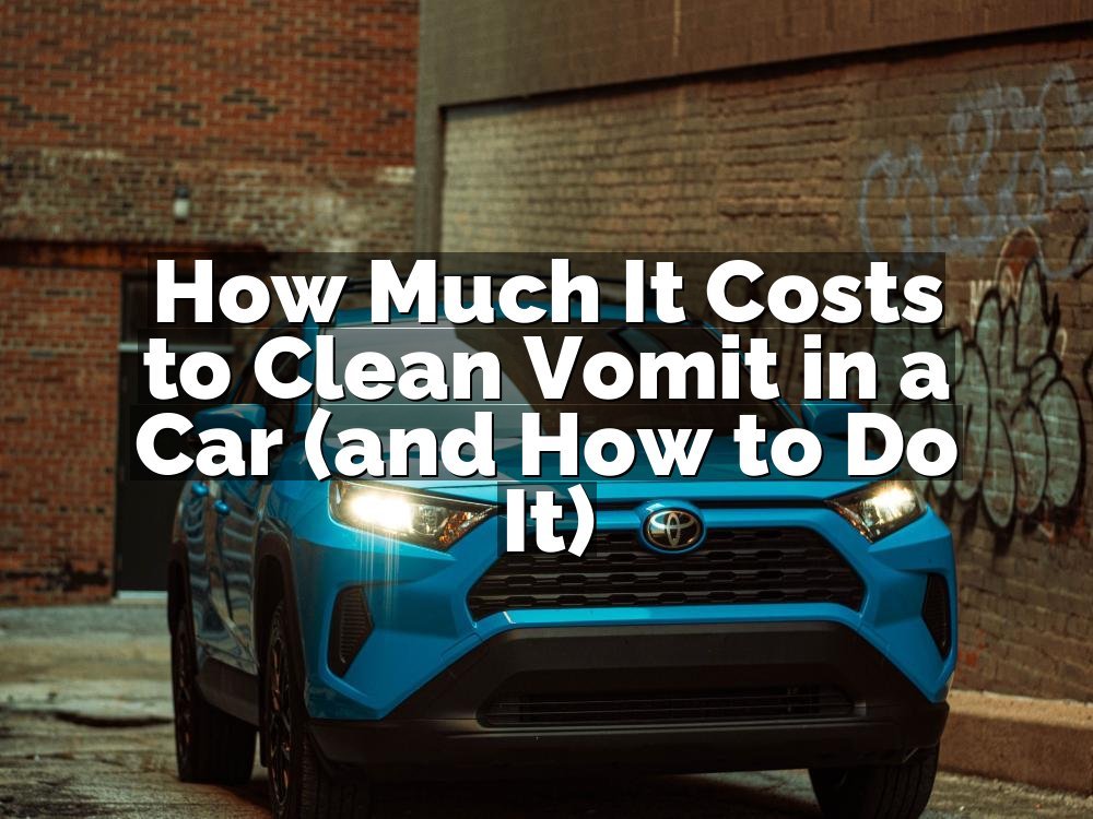 How Much It Costs to Clean Vomit in a Car (and How to Do It)