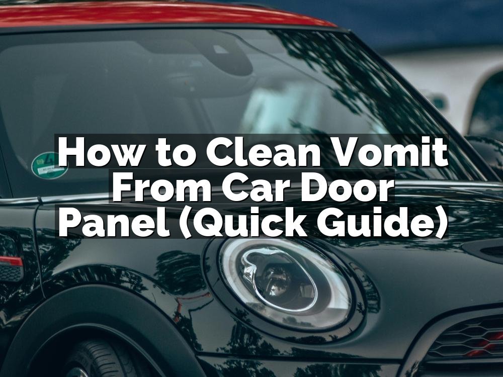 How to Clean Vomit From Car Door Panel (Quick Guide)