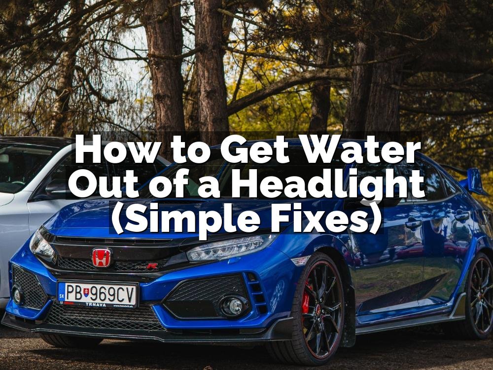 How to Get Water Out of a Headlight (Simple Fixes)
