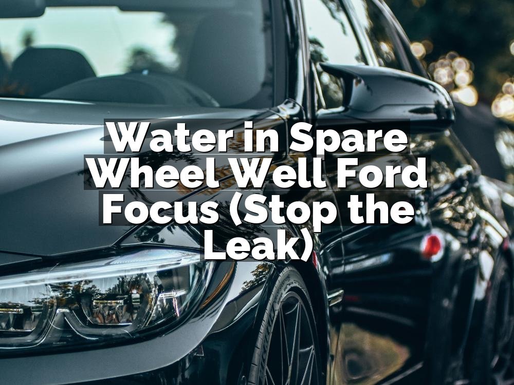 Water in Spare Wheel Well Ford Focus (Stop the Leak)