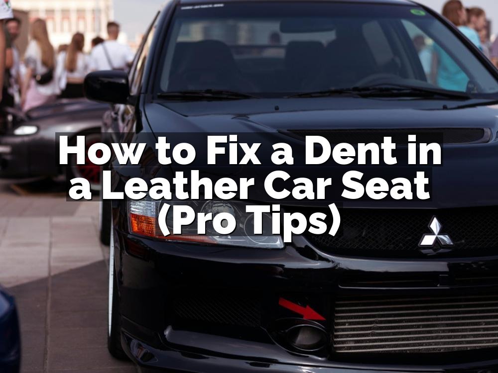 How to Fix a Dent in a Leather Car Seat (Pro Tips)