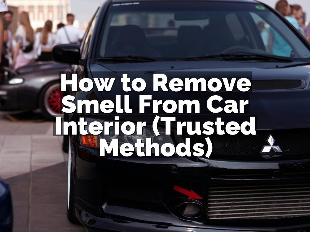 How to Remove Smell From Car Interior (Trusted Methods)