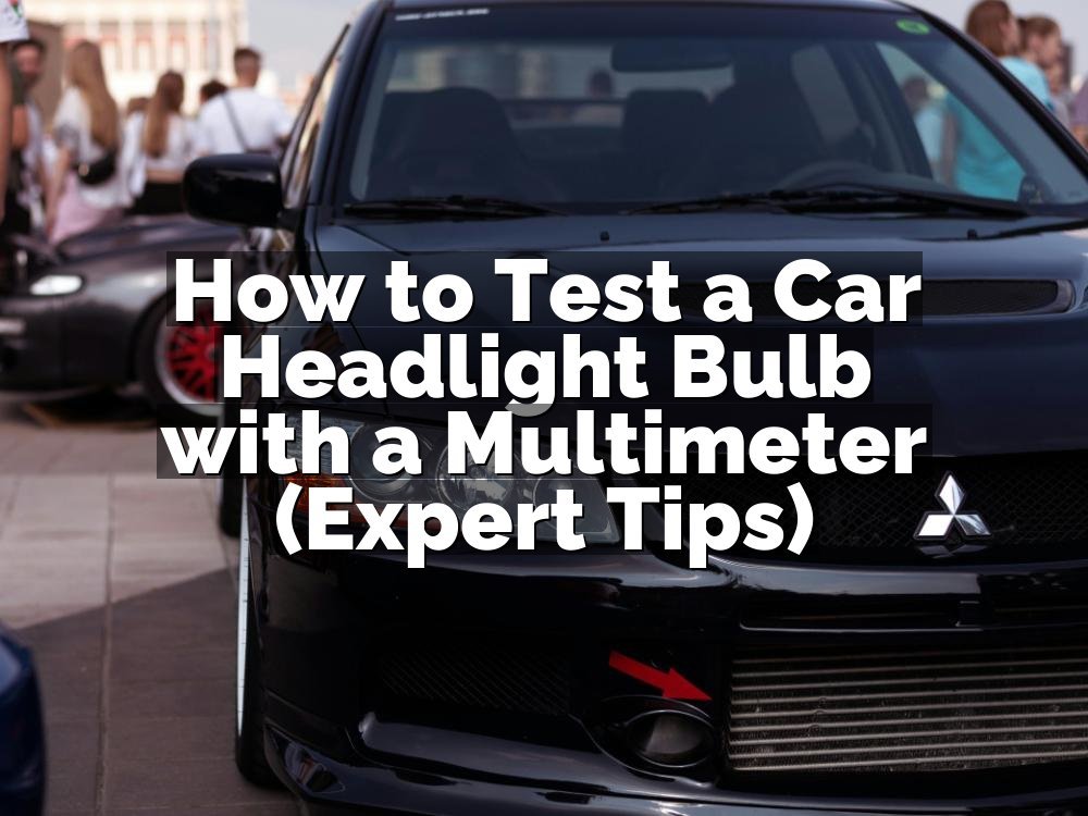 How to Test a Car Headlight Bulb with a Multimeter (Expert Tips)